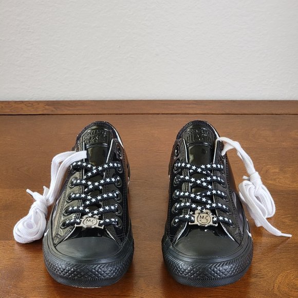 Converse X Miley Cyrus Chuck Taylor All Star Ox Patent Leather 563720C Black - Picture 2 of 9